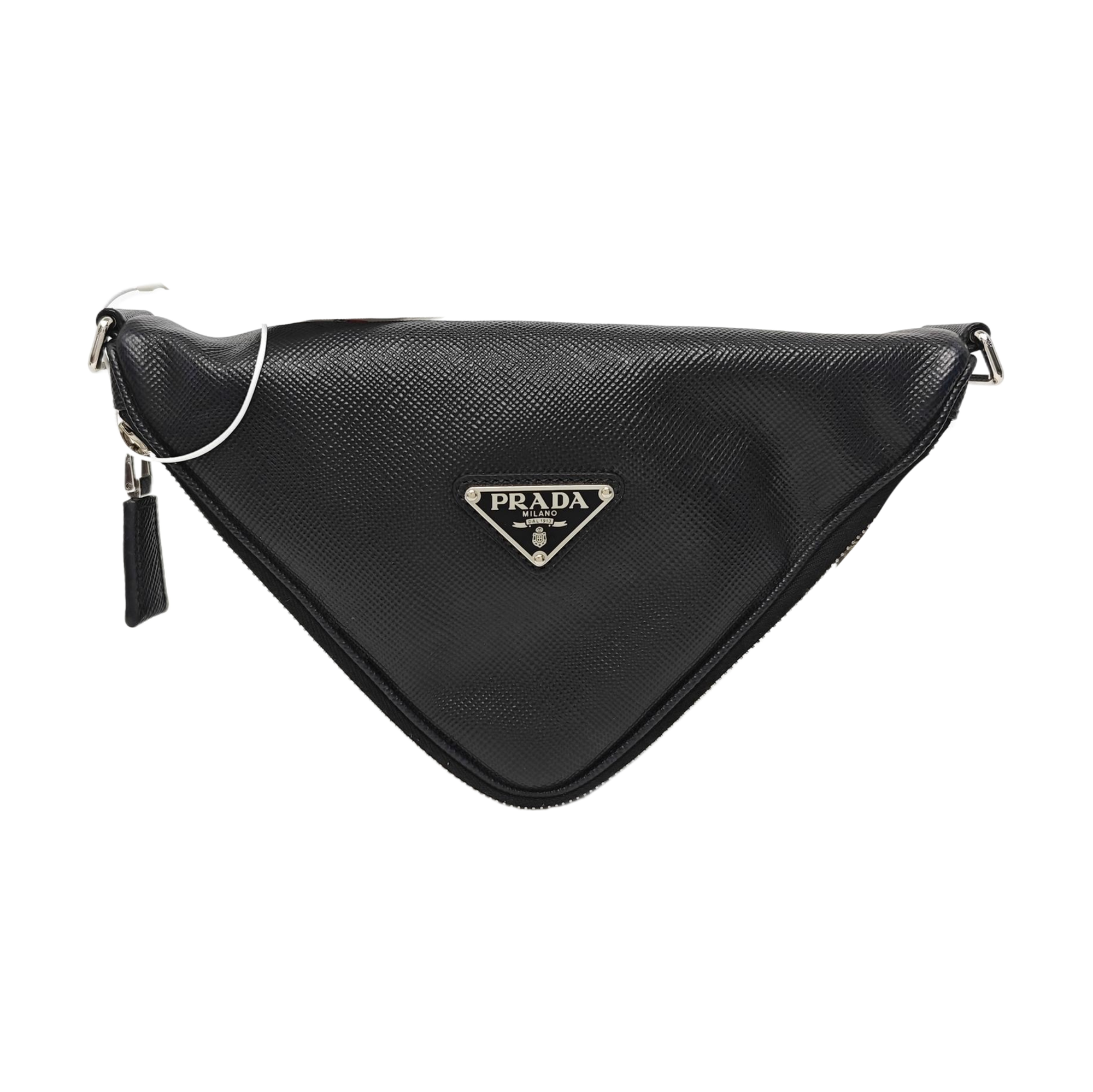 Triangle Saffiano Calfskin Black