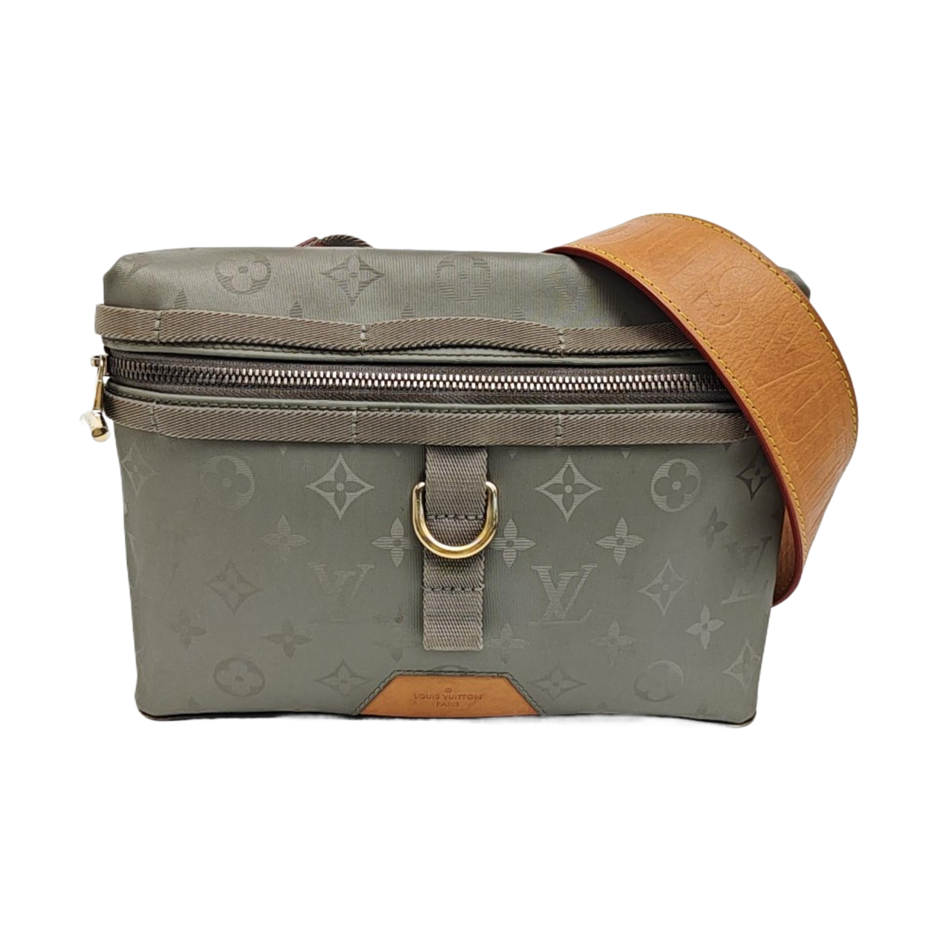 Monogram Coated Canvas Shoulder Bag Green