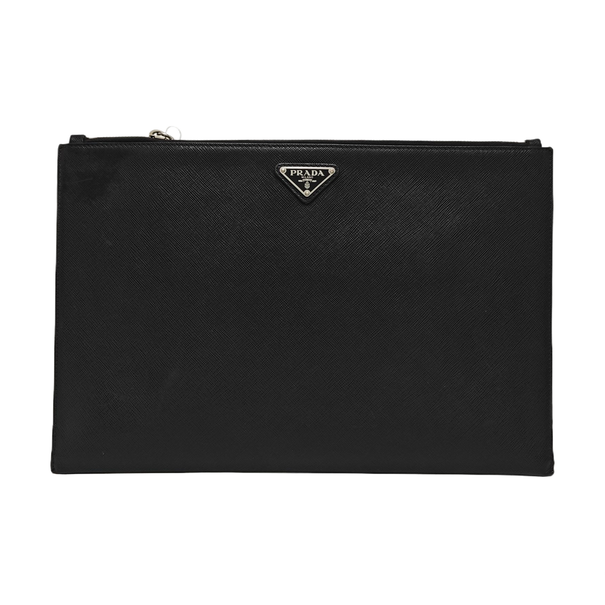 Clutch Saffiano Calfskin Black