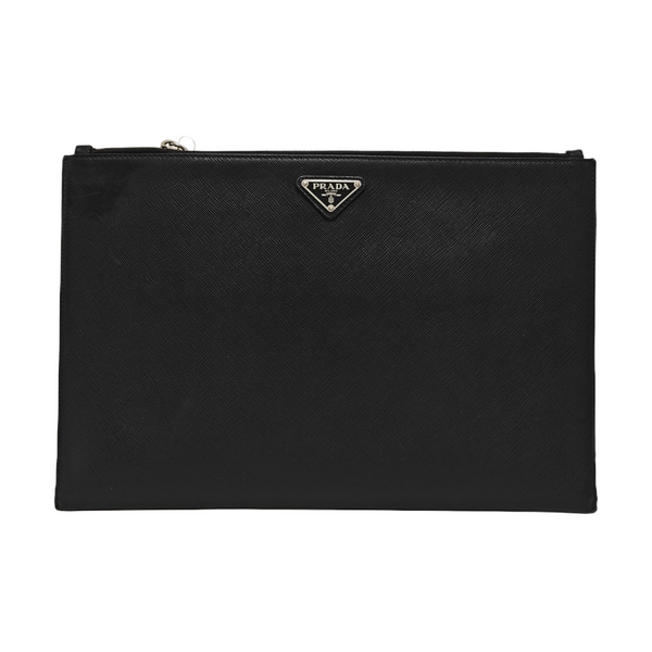 Clutch Saffiano Calfskin Black