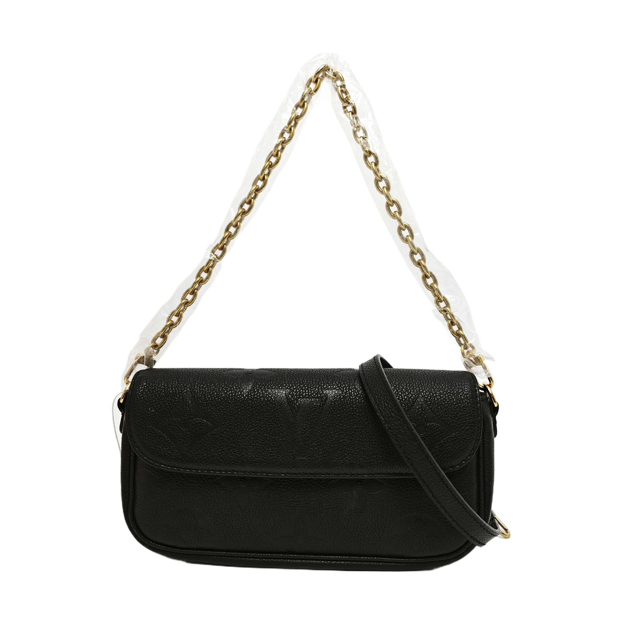 IVY Monogram Calfskin Black