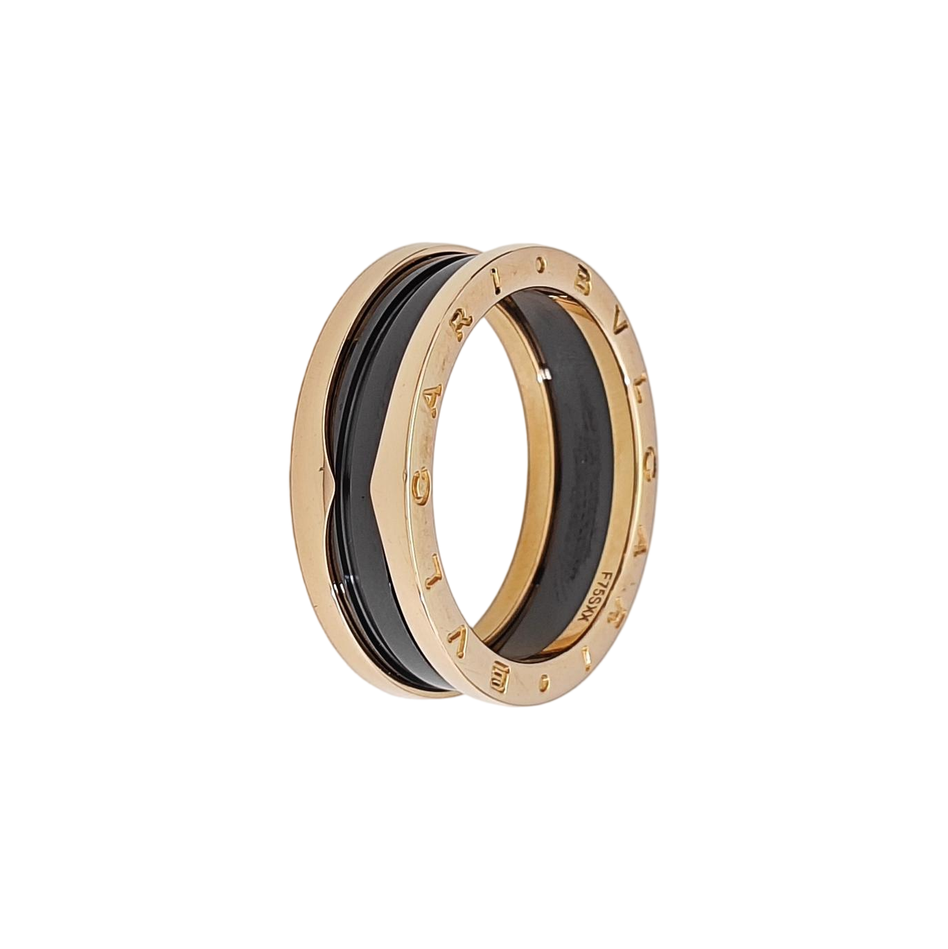 B.ZERO1 18k Rose Gold Ring EU 69