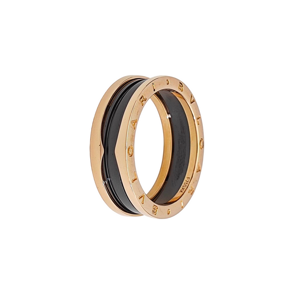 B.ZERO1 18k Rose Gold Ring EU 69