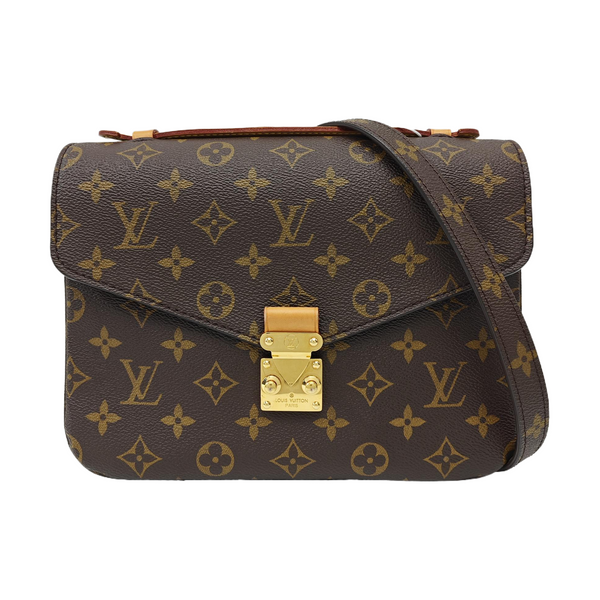 MÉTIS MM Monogram Coated Canvas Brown
