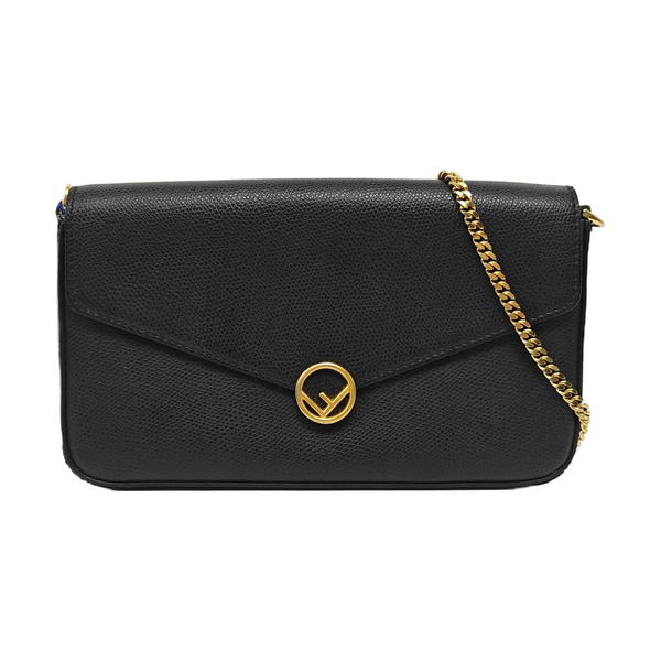 Calfskin Shoulder Bag Black