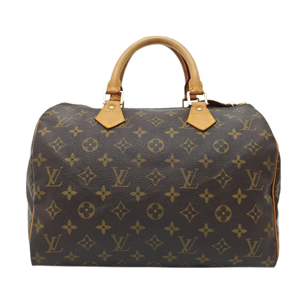 SPEEDY 30 Monogram Coated Canvas Brown