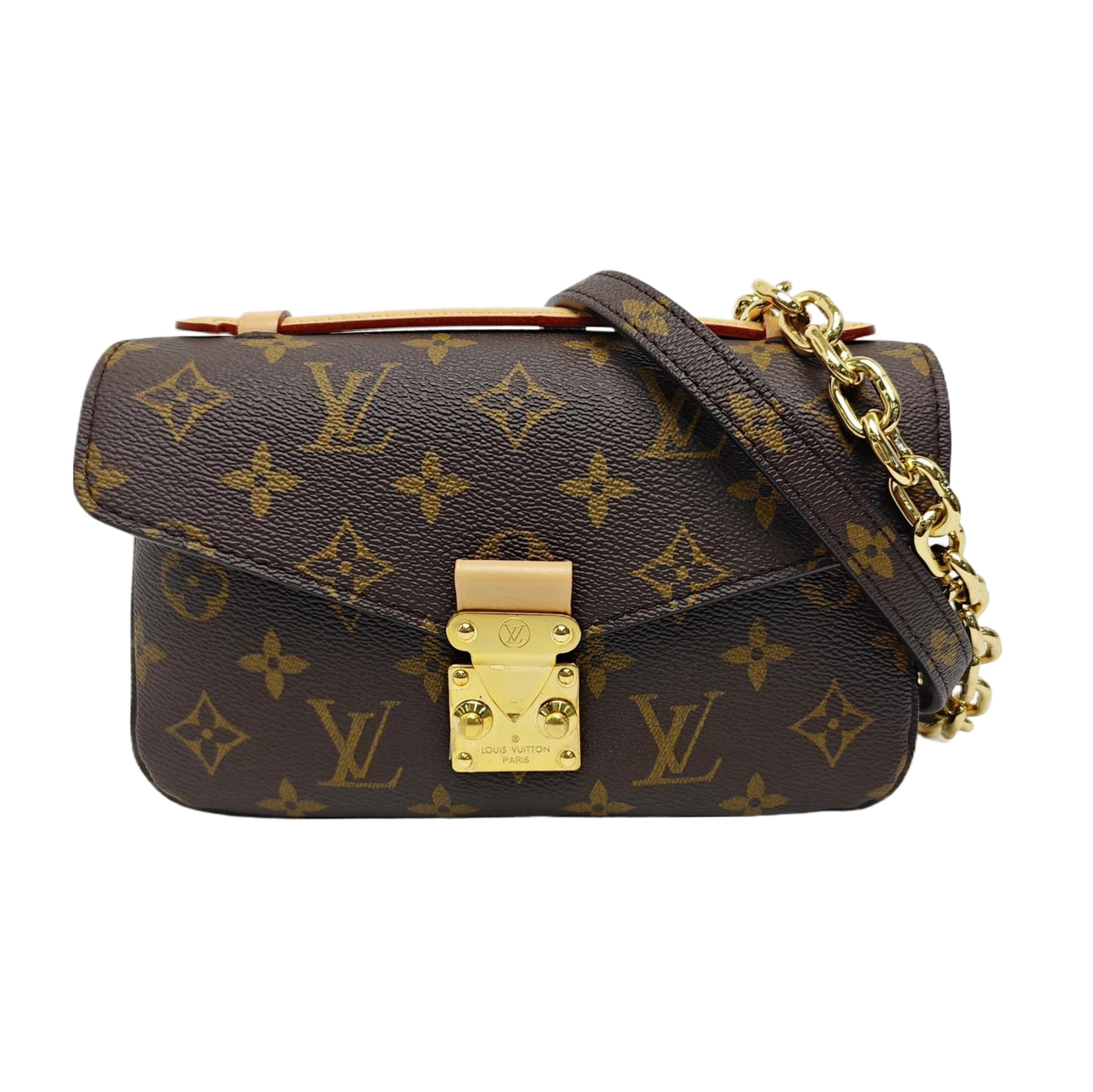 MÉTIS EAST WEST Monogram Coated Canvas Brown