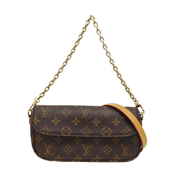 IVY Monogram Coated Canvas Brown