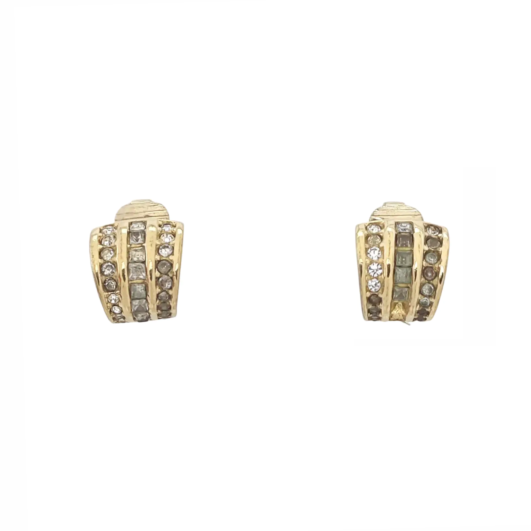 Metal Gold Clip On Earrings