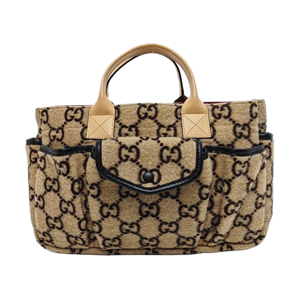 Monogram Felt Tote Bag Beige