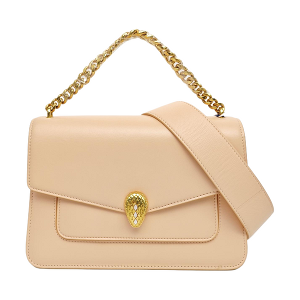 SERPENTI FOREVER MAXI CHAIN Medium Lambskin Pink