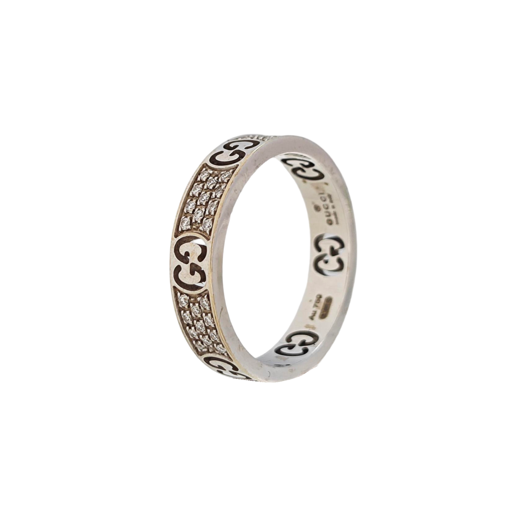 Icon 18k White Gold Silver Ring HK 15