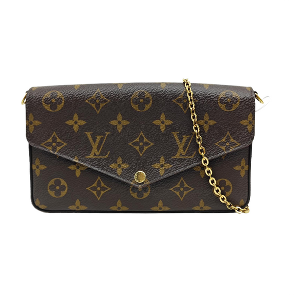 FÉLICIE Monogram Coated Canvas Brown