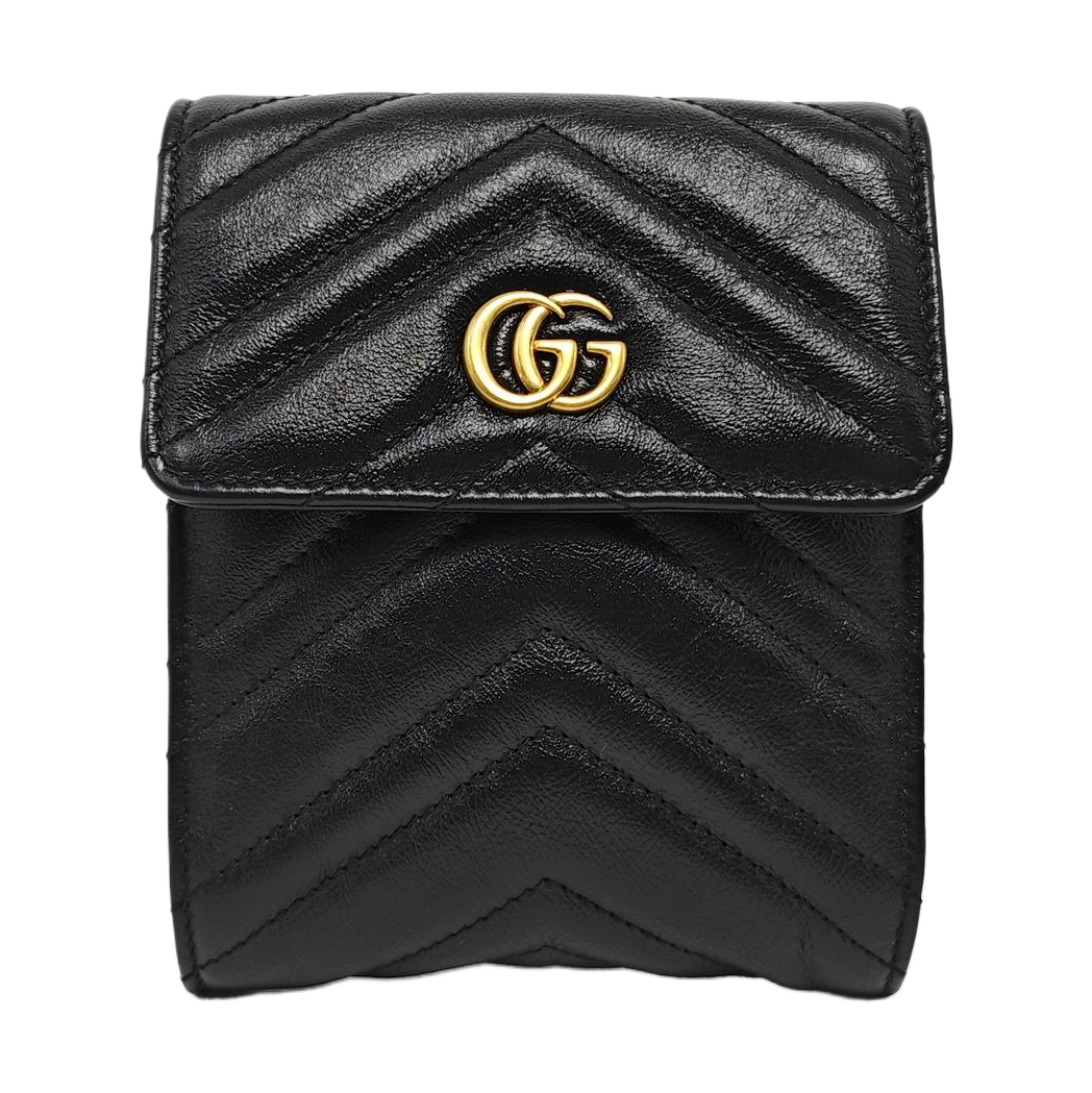 GG Marmont Mini Quilted Calfskin Black
