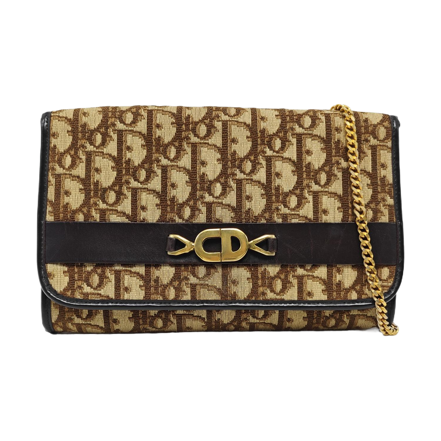 Oblique Canvas Shoulder Bag Multicolor