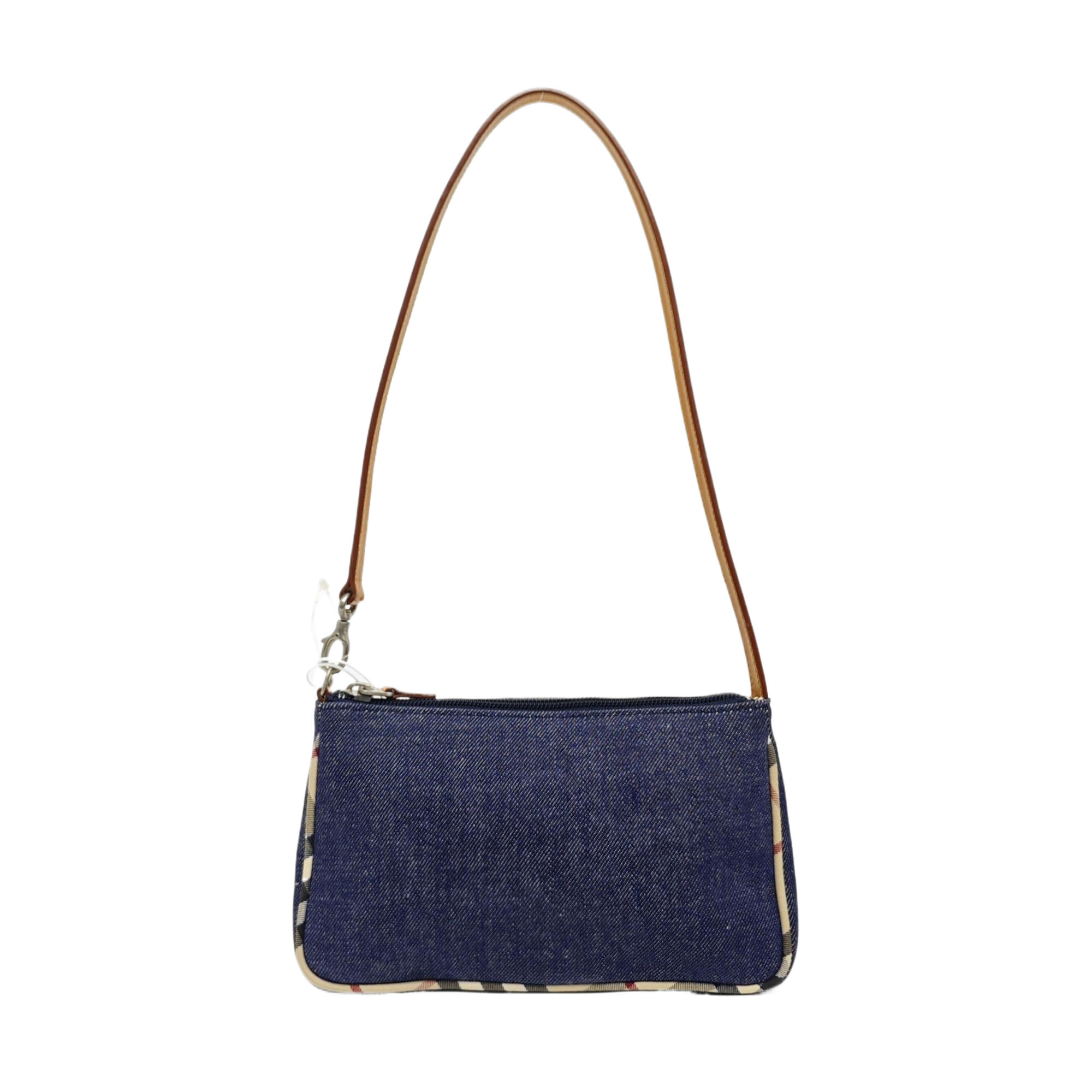 Fabric Top Handle Bag Blue
