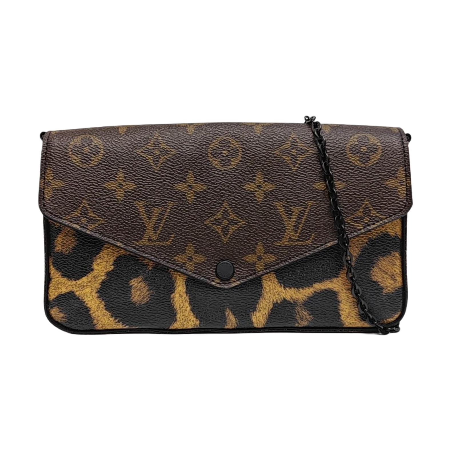 FÉLICIE Monogram Coated Canvas Brown