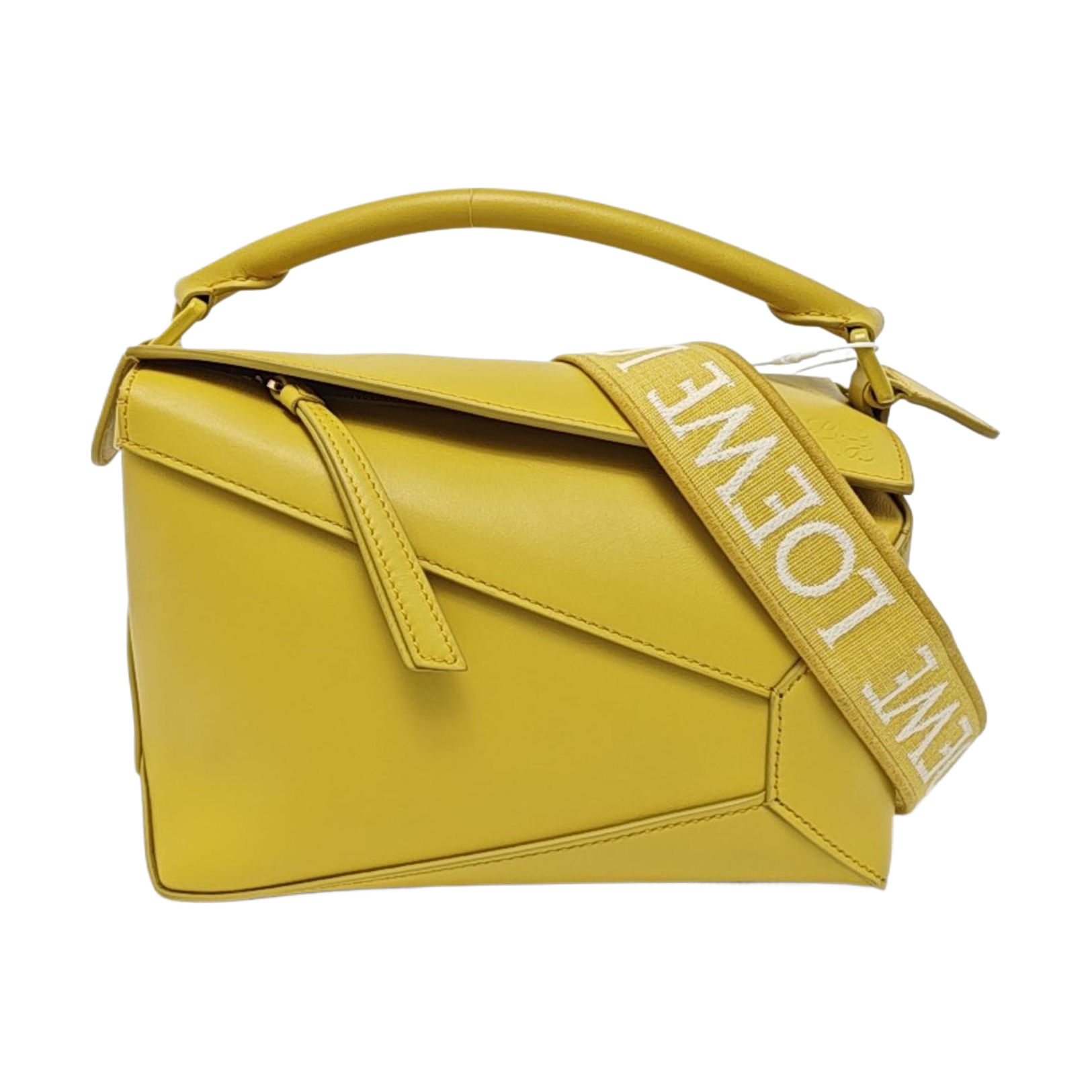 Puzzle Small Calfskin Yellow