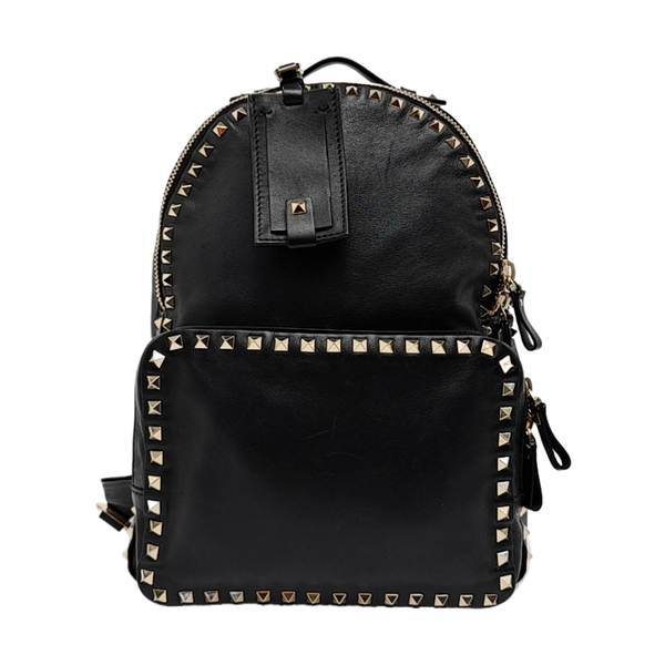 Rockstud Calfskin Black