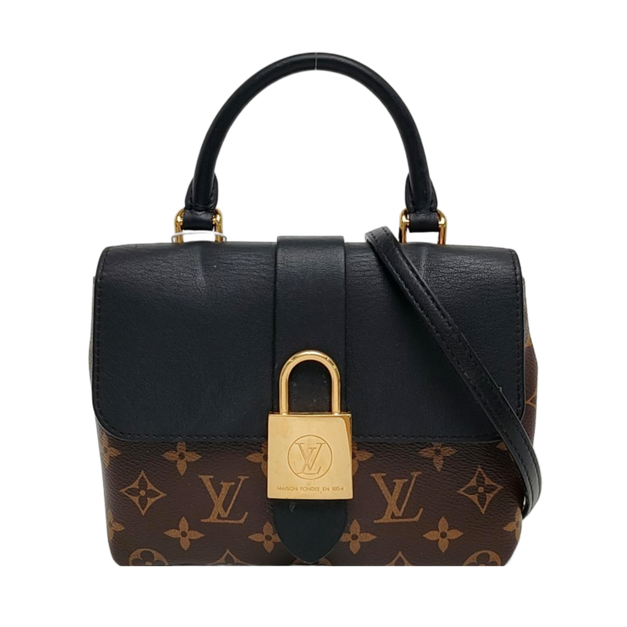 LOCKY BB Monogram Coated Canvas Brown