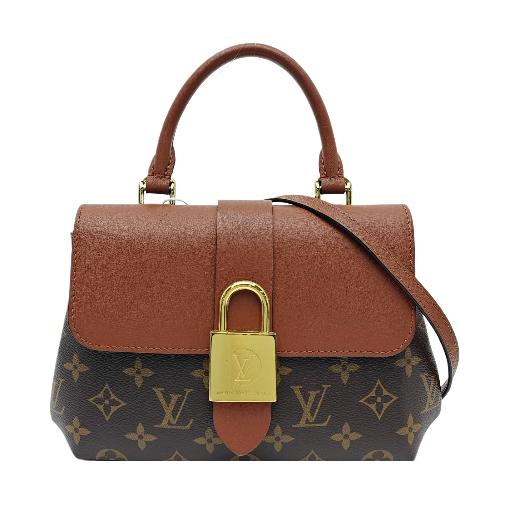 LOCKY BB Monogram Coated Canvas Brown