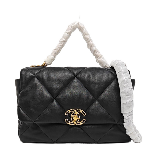 CHANEL 19 Medium Quilted Lambskin Black