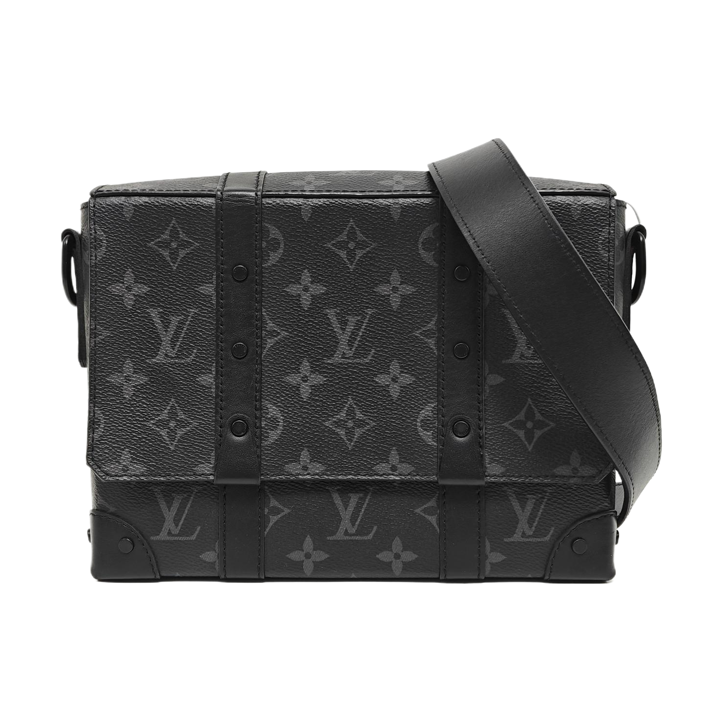 TRUNK PM Monogram Coated Canvas Black