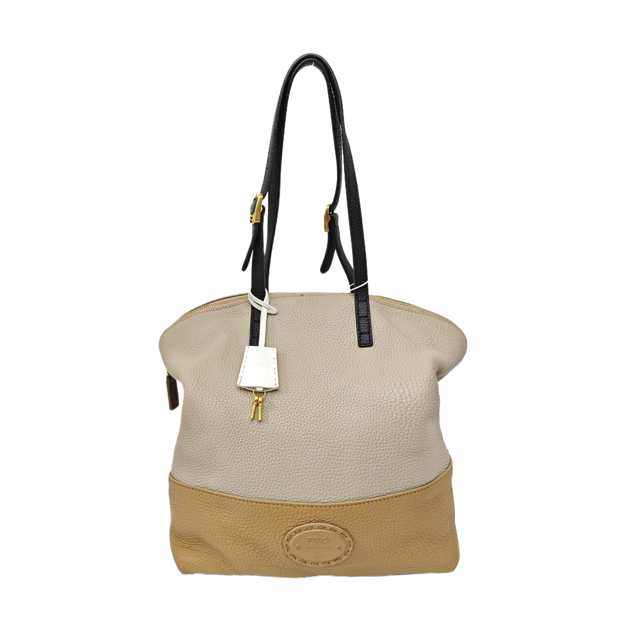 Calfskin Top Handle Bag Multicolor