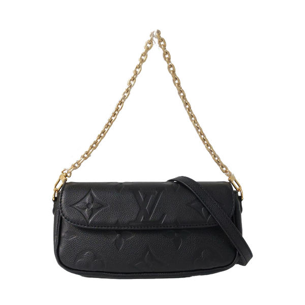 IVY Monogram Calfskin Black