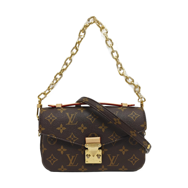 MÉTIS EAST WEST Monogram Coated Canvas Brown