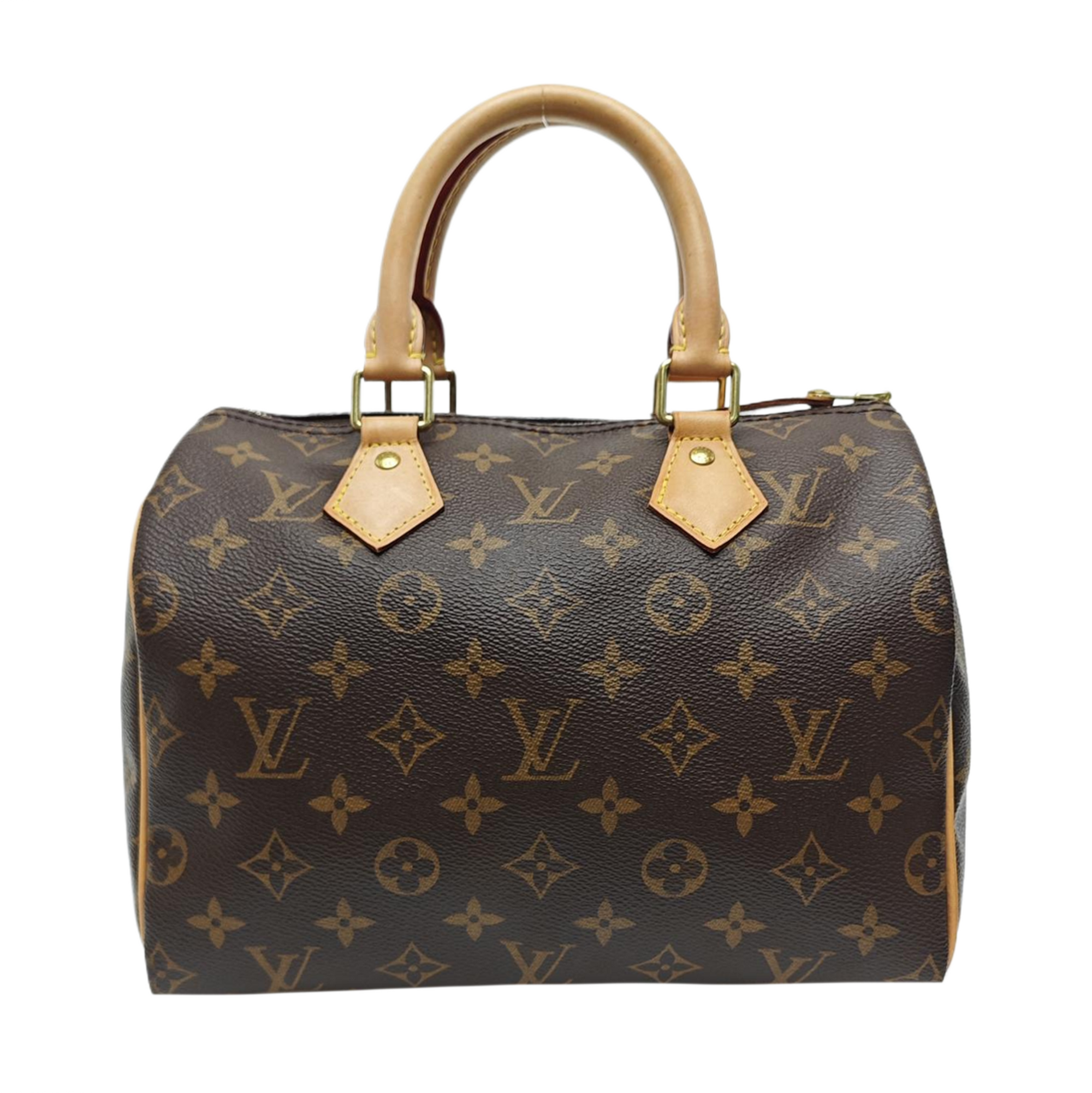 SPEEDY 25 Monogram Coated Canvas Brown
