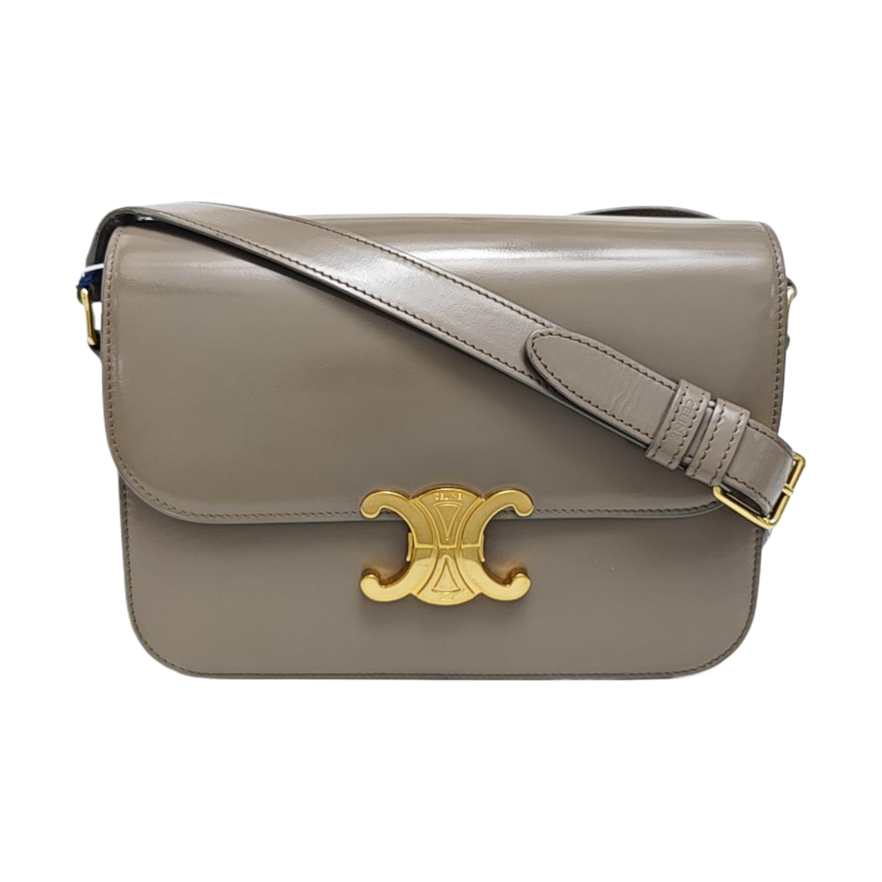 TRIOMPHE Small Calfskin Gray