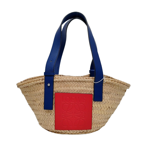 Authenticated pre-owned  Basket Straw Beige - Top Handle Bag at Looply