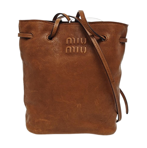Lambskin Crossbody Bag Brown
