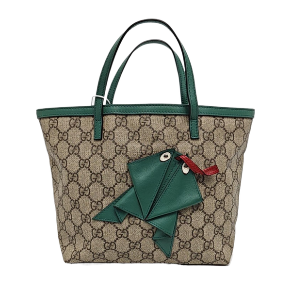 Children’s GG Bucket Monogram Coated Canvas Beige