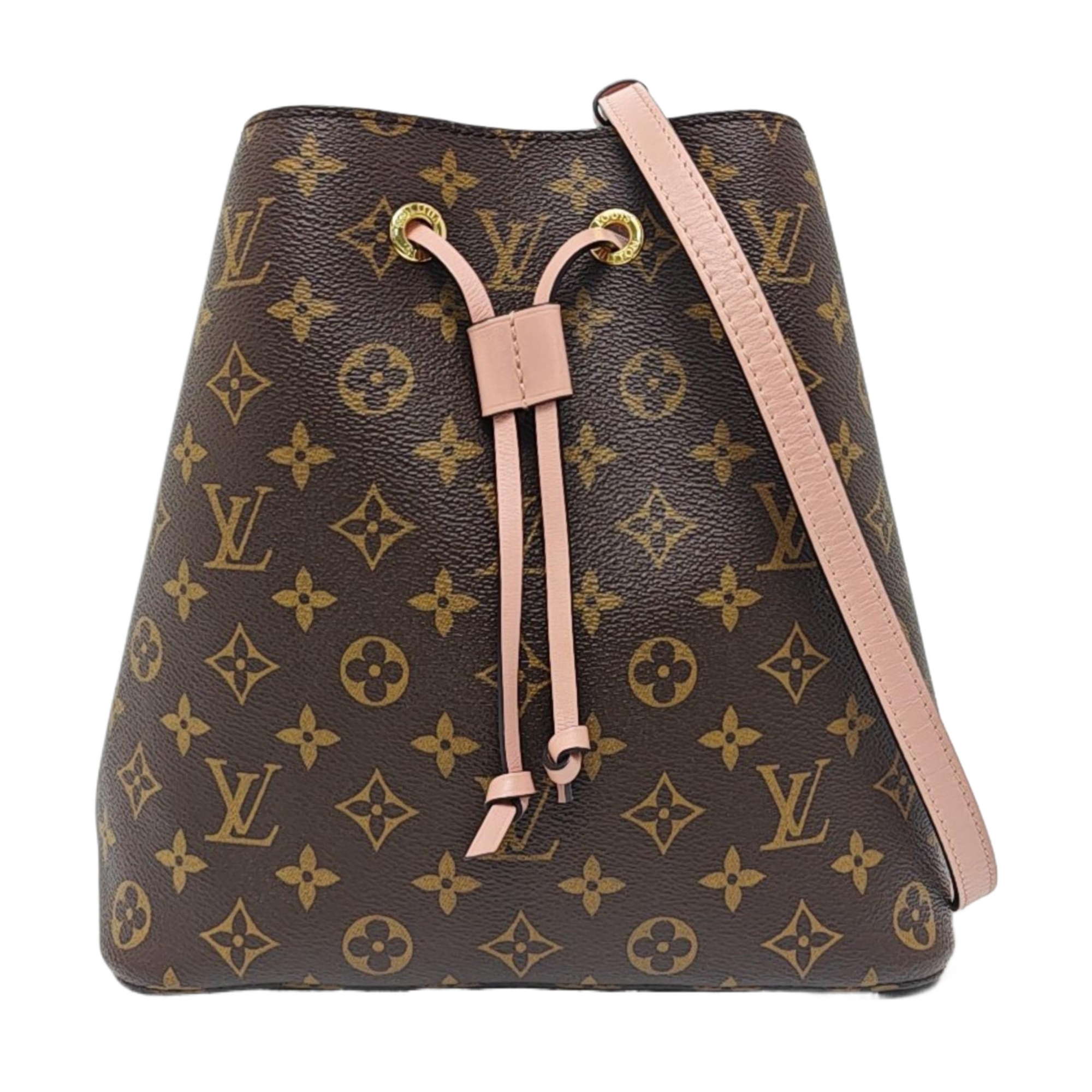 NÉONOÉ MM Monogram Coated Canvas Brown