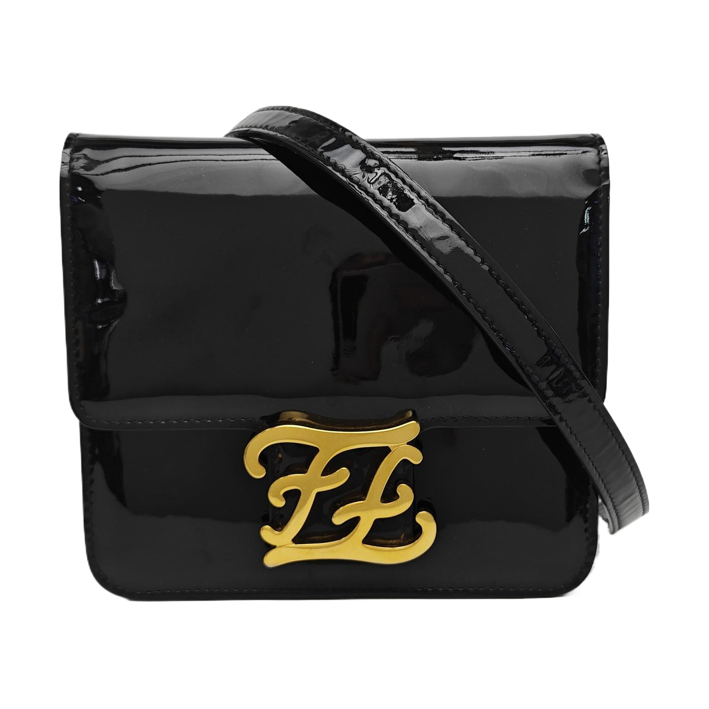 Karligraphy Patent Leather Black