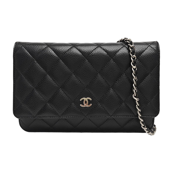 WOC Quilted Grained Calfskin Black