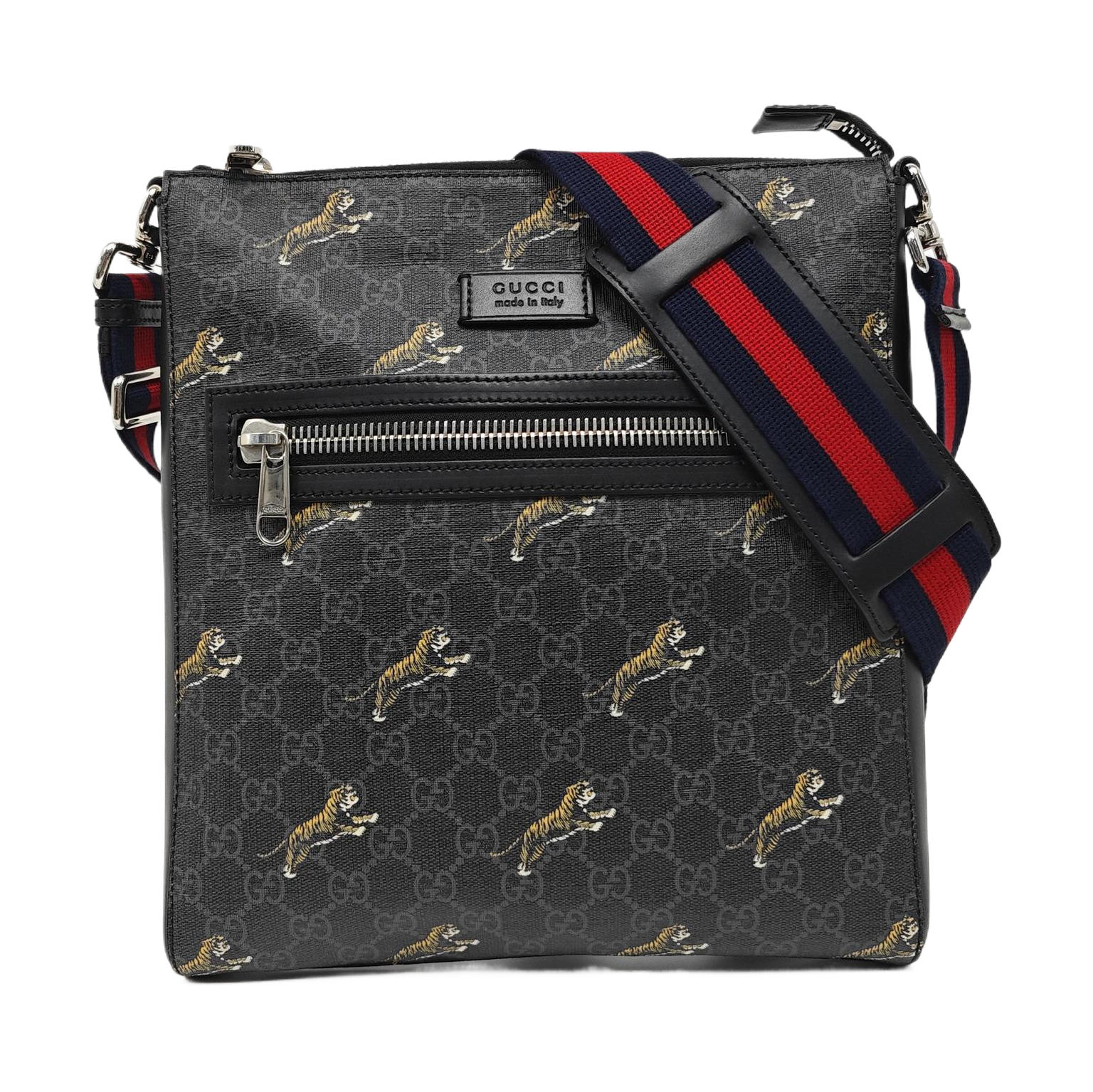 GG Supreme Monogram Coated Canvas Black