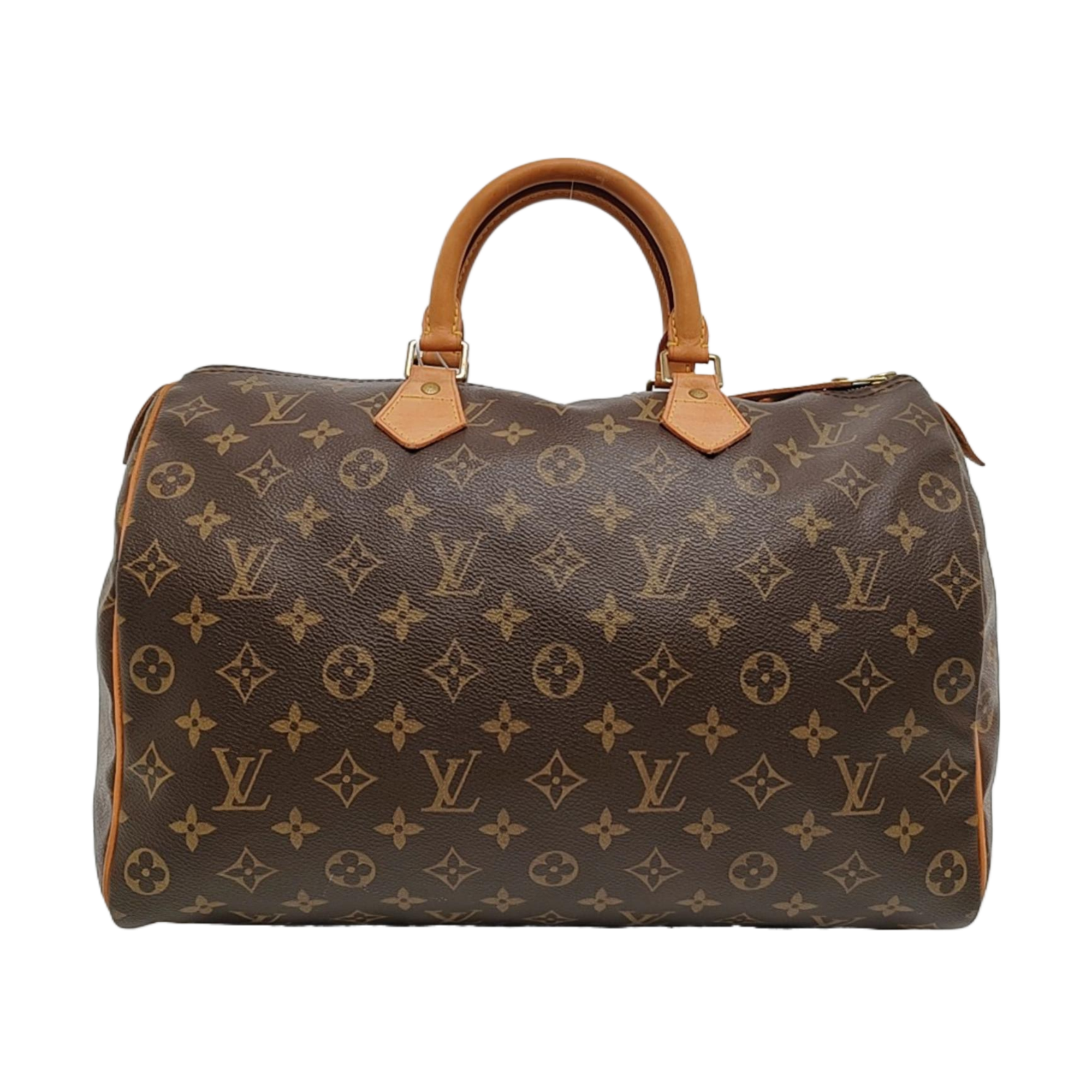 SPEEDY 35 Monogram Coated Canvas Brown