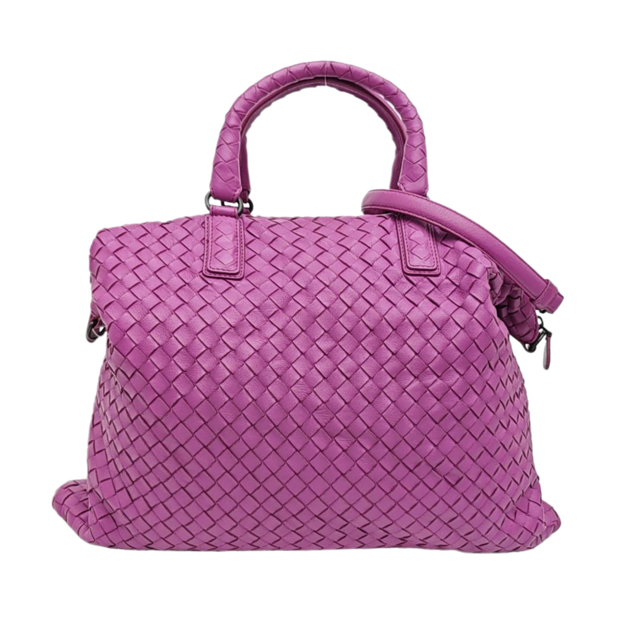 Calfskin Shoulder Bag Purple