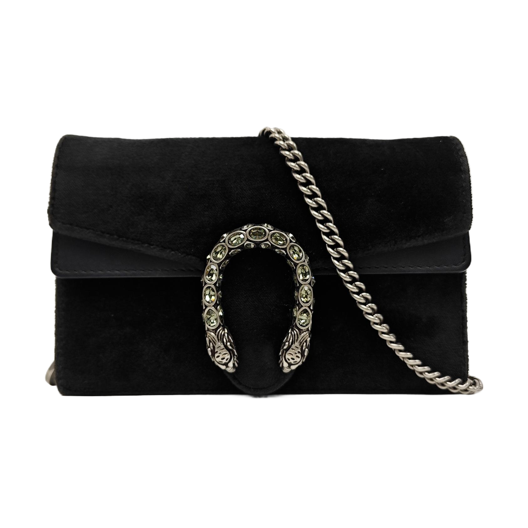 Dionysus Super Mini Suede Black