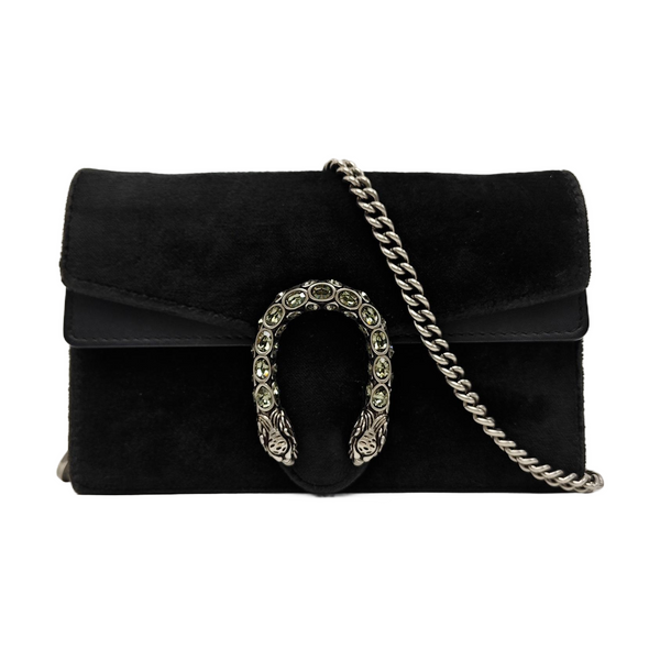 Dionysus Super Mini Suede Black