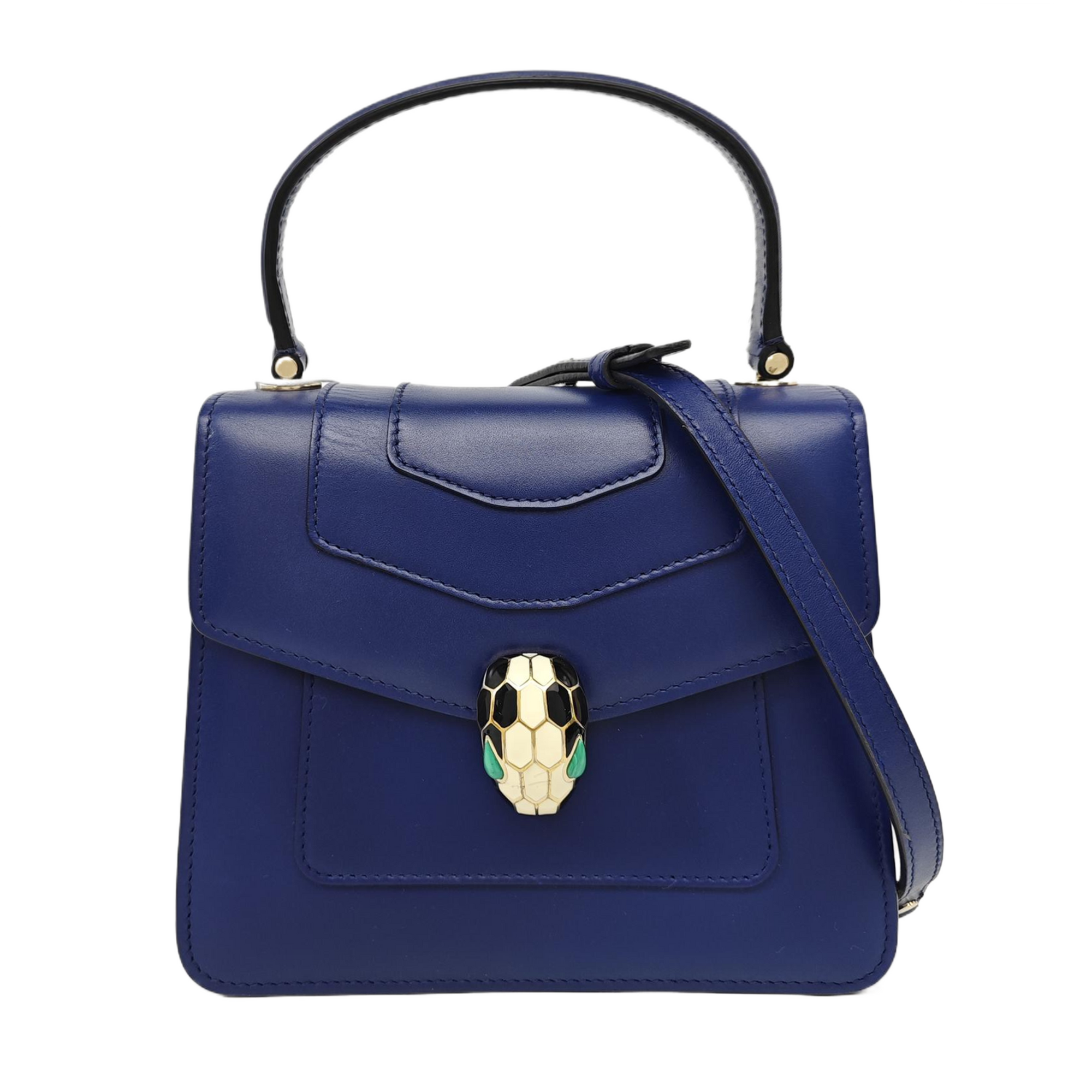 SERPENTI FOREVER Small Calfskin Blue
