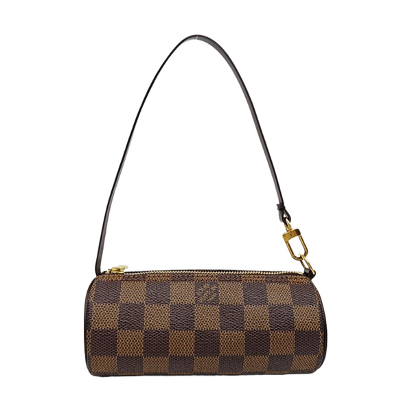 PAPILLON Mini Damier Ebene Coated Canvas Brown