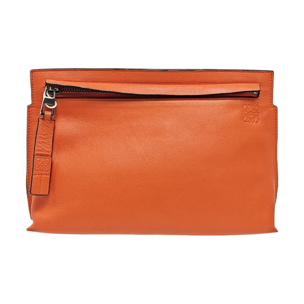 T Pouch Calfskin Orange