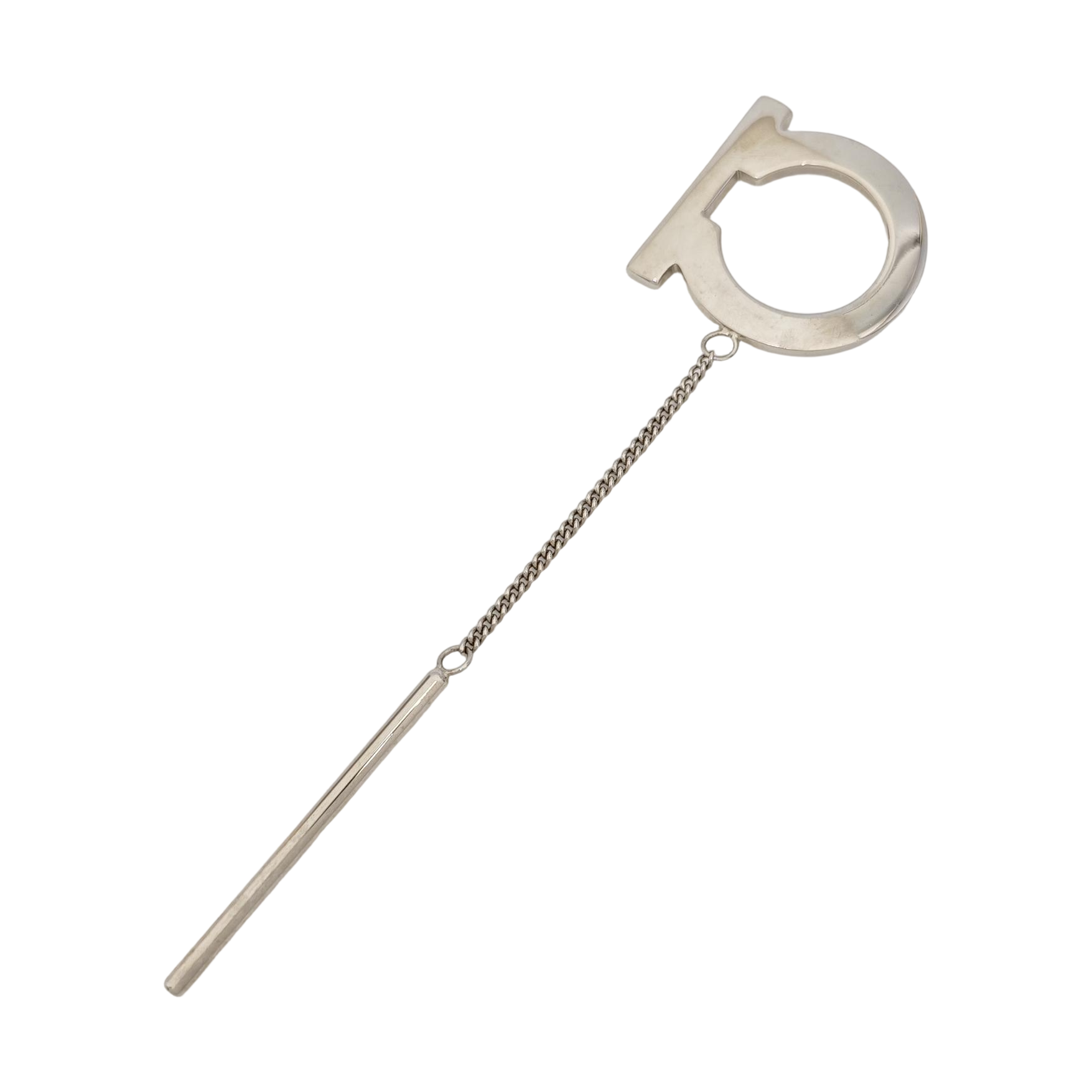 Metal Bag Charm Silver