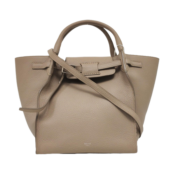 Authenticated pre-owned  BIG BAG Small Calfskin Gray - Tote Bag at Looply