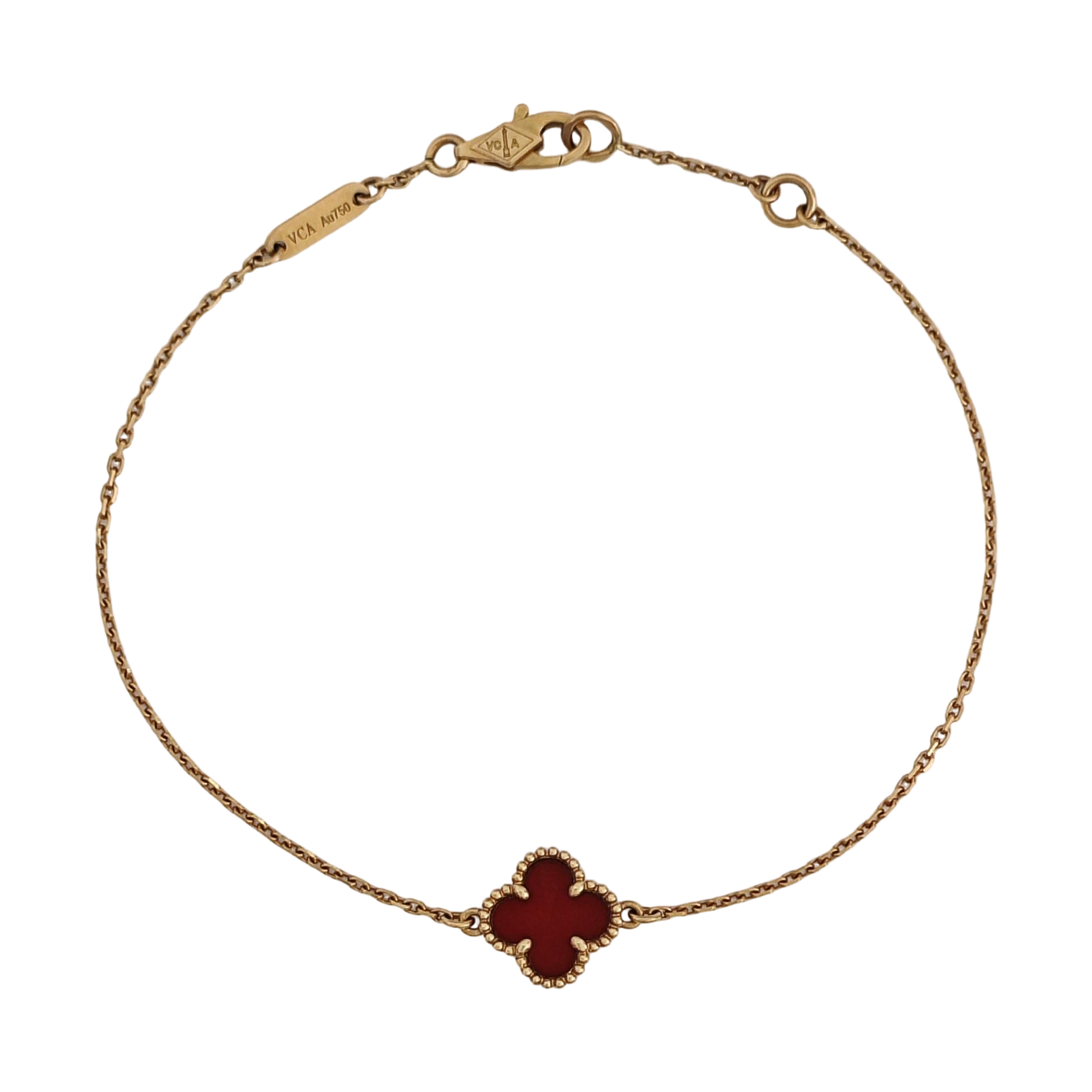Sweet Alhambra 18k Rose Gold Bracelet