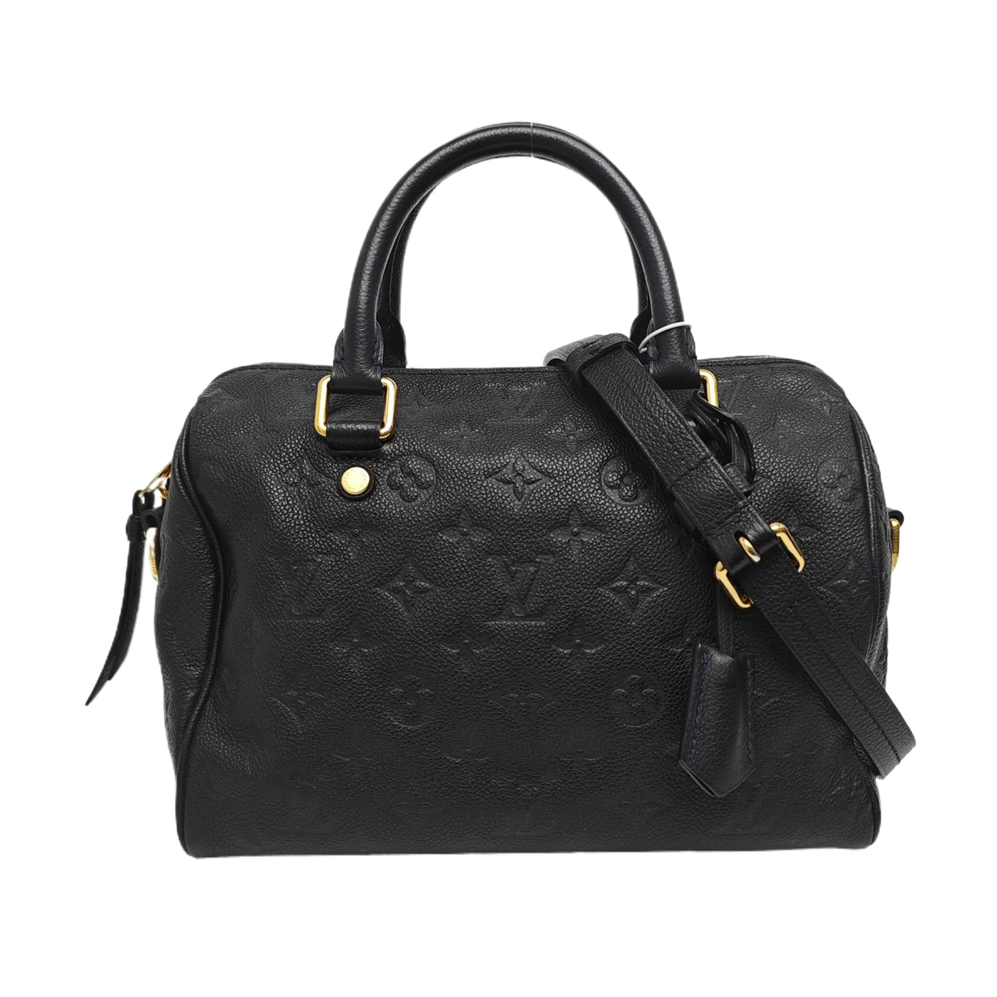SPEEDY 25 Monogram Calfskin Black